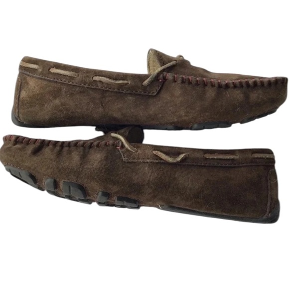 Ugg Dakota espresso slippers drivers dark brown suede shearling Size 6 - Picture 2 of 10